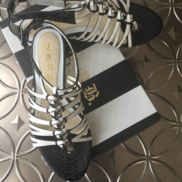 L.A.M.B. Shoes | L A M B Leather Knot Sandals 39 | Poshmark